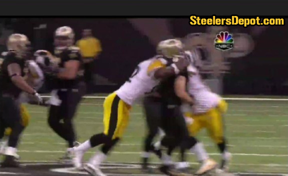 James Harrison Hit On Drew Brees Picture