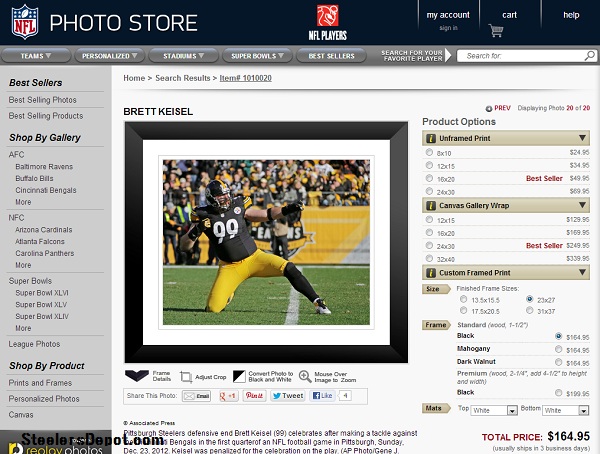 keisel-nfl-picture-store