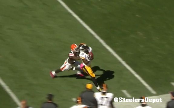 Roethlisberger incompletion 2 Browns