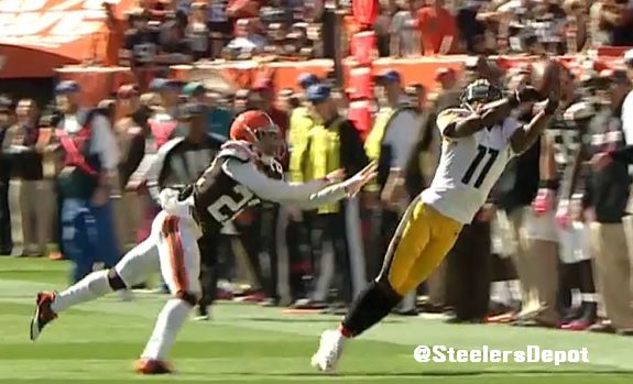 Roethlisberger incompletion 4 Browns
