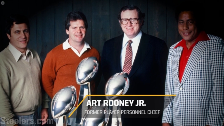 Art Rooney Jr., third from left