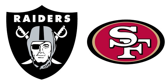 raiders vs 49ers game
