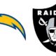 Chargers versus Raiders logo