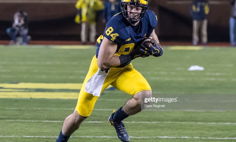 Michigan TE Sean McKeon soaks up the NFL combine experience 