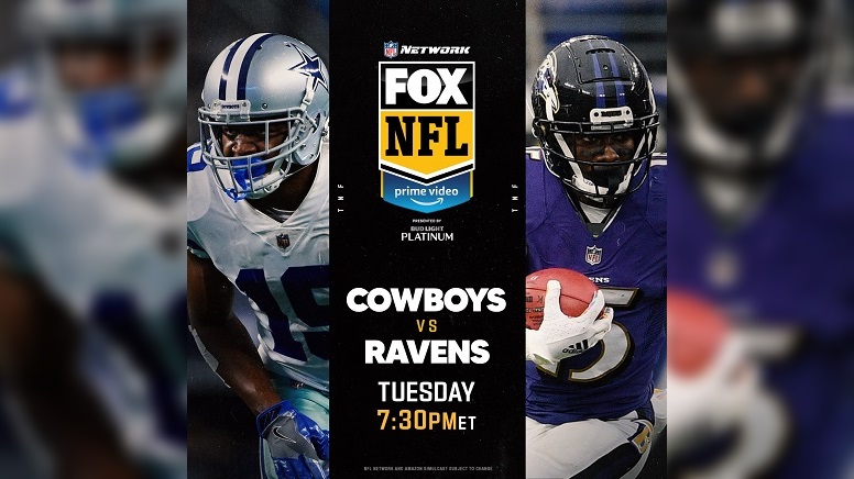 Cowboys Vs. Ravens Week 13 Tuesday Night Game Open Discussion