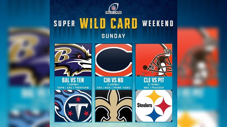 wild card sunday game times