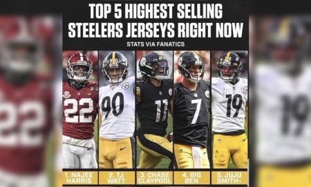 Steelers jersey sales