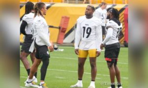 JuJu Smith-Schuster, Diontae Johnson, and Chase Claypool