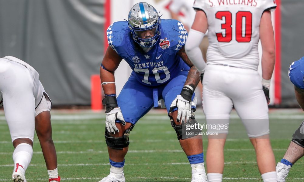 NFL Mock Draft 2022: UK Football OT Darian Kinnard to Bengals in Round 1 -  A Sea Of Blue