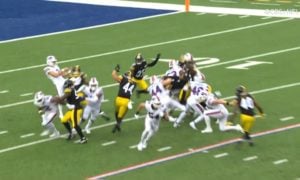 Miles Killebrew blocked punt Steelers Bills