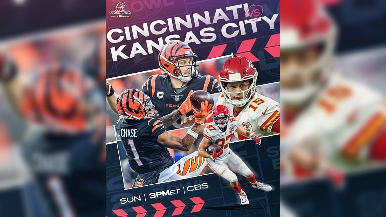 Cincinnati Bengals Vs Kansas City Chiefs 2022 AFC Conference