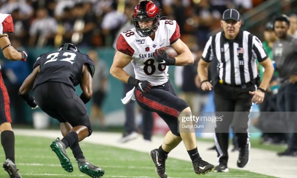 Former Aztecs tight end Daniel Bellinger benefits from NFL combine