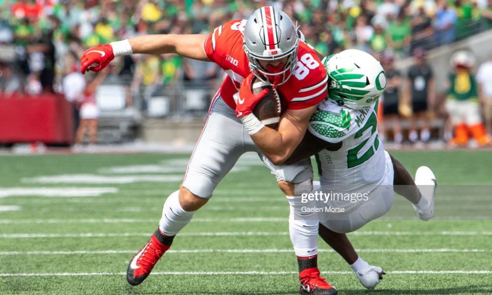 Ohio State tight end Jeremy Ruckert not running at NFL combine, and not  running from his identity 