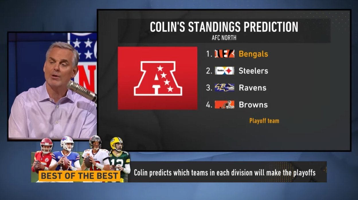 Colin Cowherd Picks Steelers To Finish 2nd In AFC North, Miss