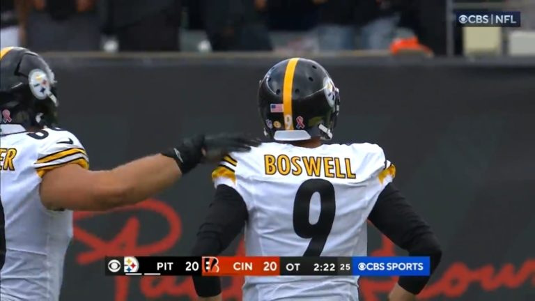 Chris Boswell 'More Mad' About Missed FG Than Happy About Game Winner ...