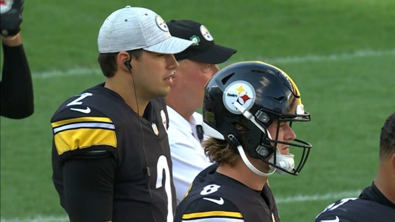 Steelers QBs Kenny Pickett Mason Rudolph