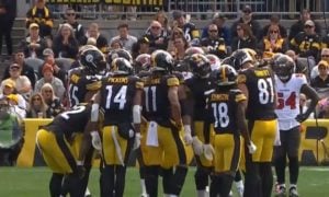 Steelers wide receivers Chase Claypool Diontae Johnson George Pickens