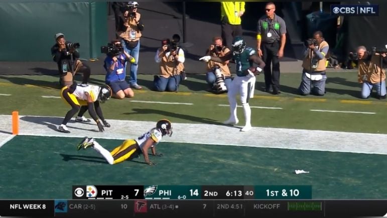Eagles WR A.J. Brown Fined $10K For Taunting Steelers After Third