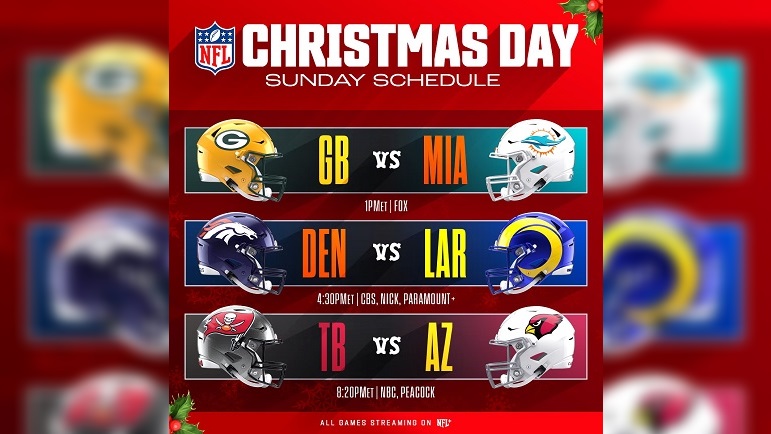 nfl games for christmas
