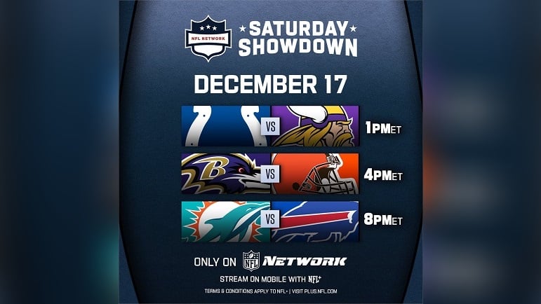 what channel are the nfl games on saturday