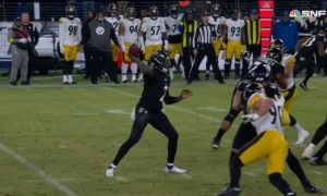 Lamar Jackson Was 'Like A Cheerleader' Watching Backup Tyler Huntley's 5-TD  Performance - Steelers Depot