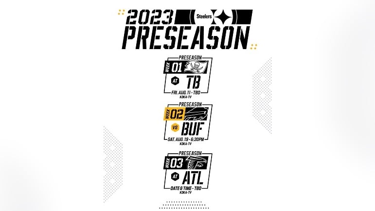 Steelers 2023 Preseason Schedule Includes Two Road Games - Steelers Depot