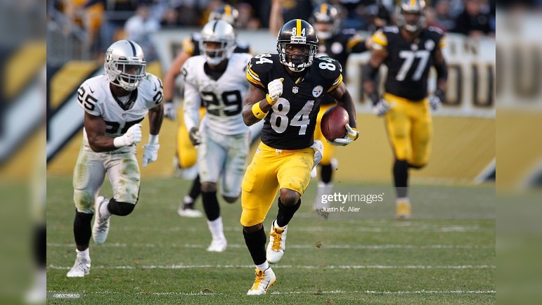 One For The Record Books: Antonio Brown Erupts For Record-Setting  Performance Against Raiders In 2015 - Steelers Depot