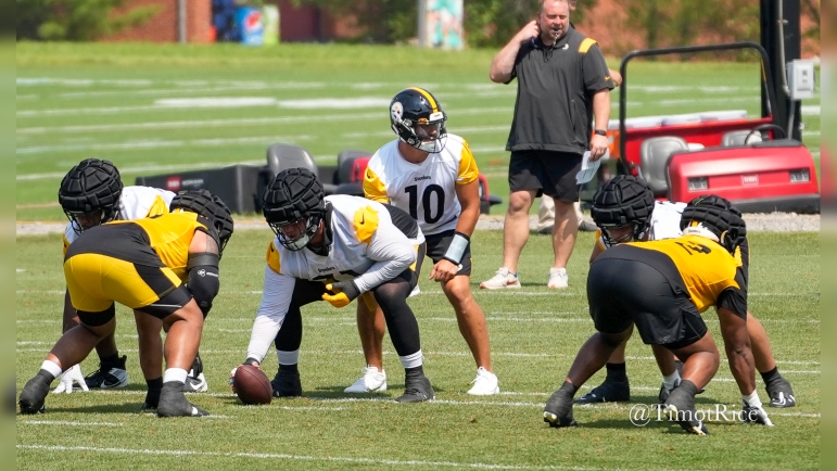 Nate Herbig Steelers center training camp