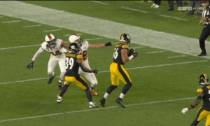 HIGHLIGHT: Levi Wallace picks off Jimmy Garoppolo #PITvsLV on NBC 