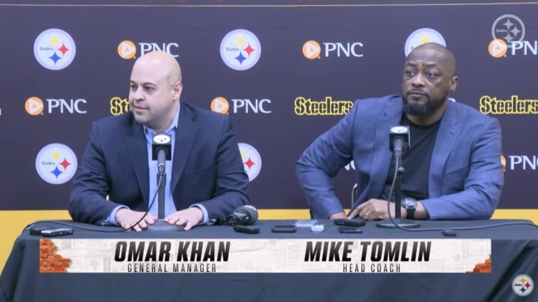Omar Khan Mike Tomlin NFL Draft Pittsburgh Steelers