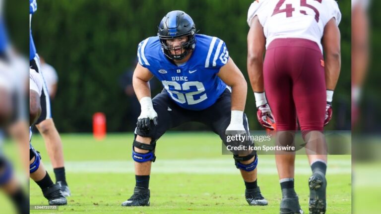 Making The Case: Why Duke OL Graham Barton Could Be The Steelers' Pick ...