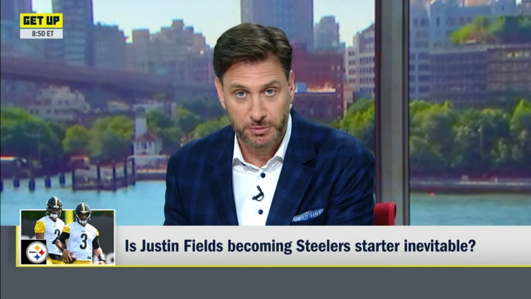 Mike Greenberg discussing Steelers QB Justin Fields