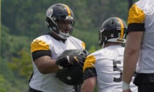 Troy Fautanu Zach Frazier offensive line Pittsburgh Steelers