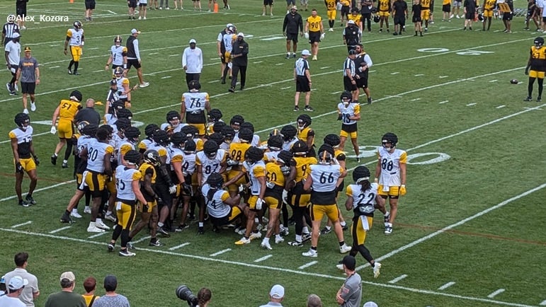Steelers camp brawl