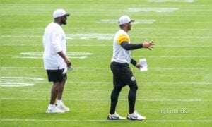 Russell Wilson Mike Tomlin Pittsburgh Steelers training camp