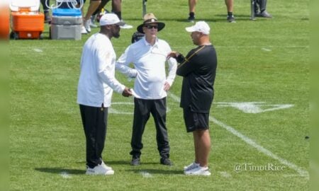 Mike Tomlin Art Rooney II Omar Khan Steelers 2024 Training Camp