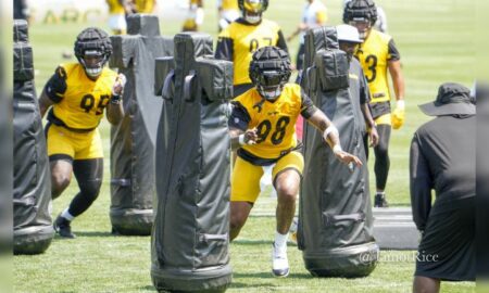 DeMarvin Leal Keeanu Benton Pittsburgh Steelers training camp 2024