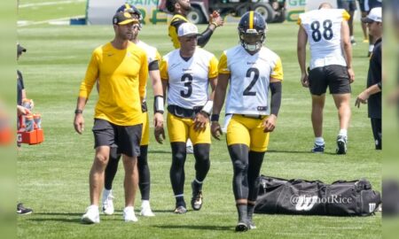 Justin Fields Russell Wilson Steelers 2024 Training Camp