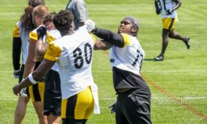 Darnell Washington Broderick Jones Steelers 2024 Training Camp