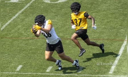 Pat Freiermuth Thomas Graham Jr. Steelers 2024 Training Camp