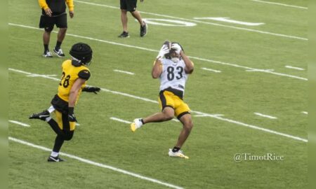 Connor Heyward Miles Killebrew Steelers training camp Russell Wilson