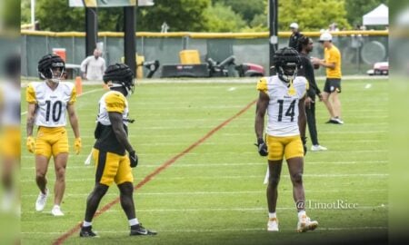 George Pickens Roman Wilson Steelers wide receivers training camp