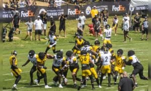 Seven Shots Justin Fields George Pickens offense defense Steelers training camp