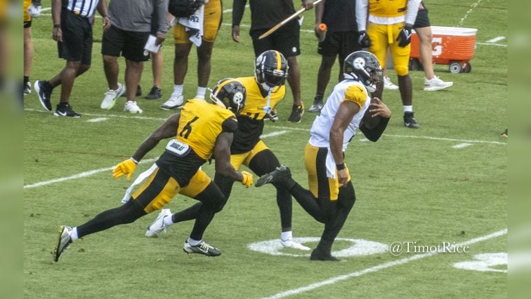 Patrick Queen Justin Fields Steelers training camp