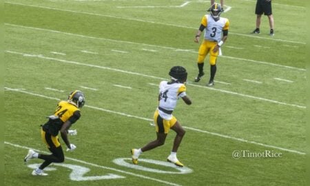 George Pickens Joey Porter Jr. Russell Wilson Steelers training camp