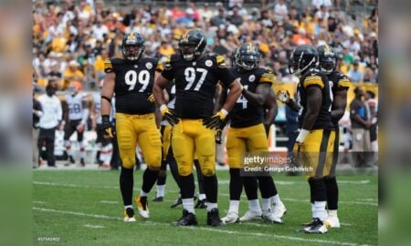 Cameron Heyward Brett Keisel Lawrence Timmons Vince Williams Pittsburgh Steelers