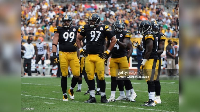 Cameron Heyward Brett Keisel Lawrence Timmons Vince Williams Pittsburgh Steelers