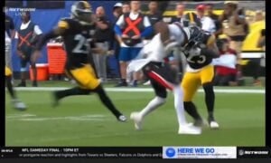 Damontae Kazee DeShon Elliott missed tackle Steelers