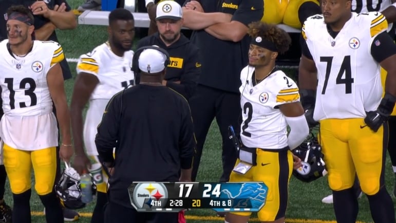 Mike Tomlin Justin Fields Steelers