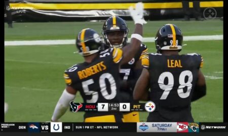 Elandon Roberts Steelers DeMarvin Leal